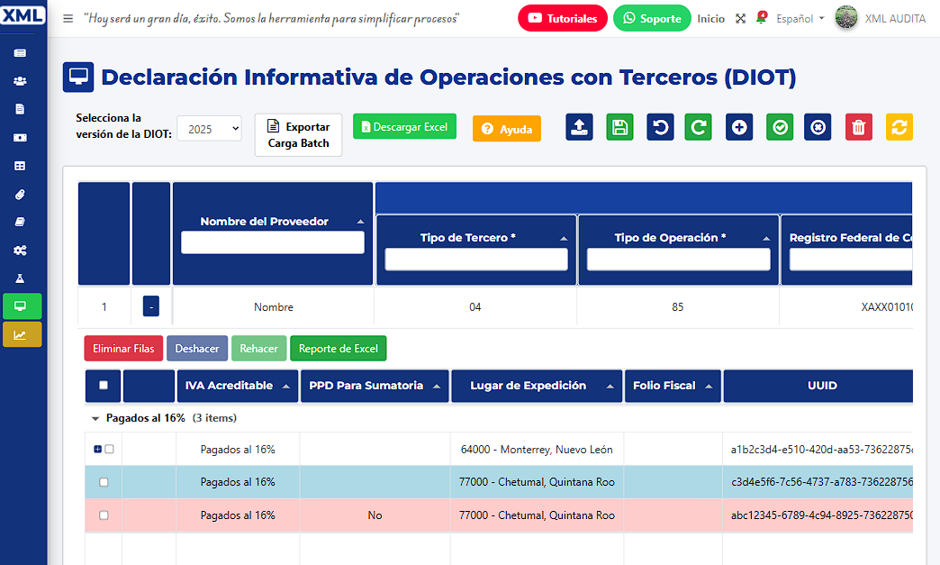 DIOT 2025 Versión Tableta 3